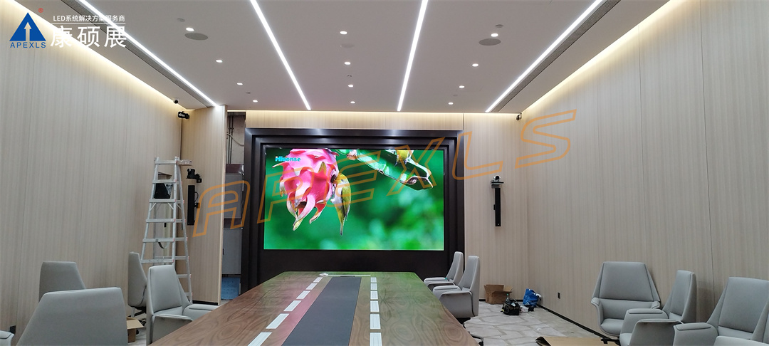 康碩展LED小間距案例，深圳福田聯(lián)豐大廈P1.25顯示屏