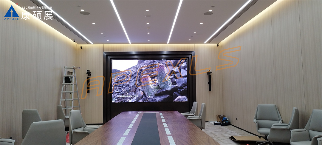 康碩展LED小間距案例，深圳福田聯(lián)豐大廈P1.25顯示屏