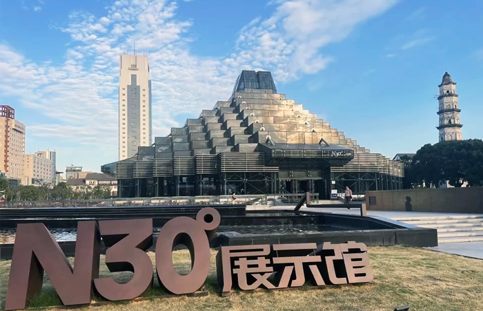 紹興文旅新地標(biāo)|雷曼康碩展LED創(chuàng)意屏點(diǎn)亮北緯30°展示館