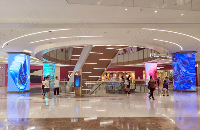 廣州天河領展廣場LED方柱屏應用
